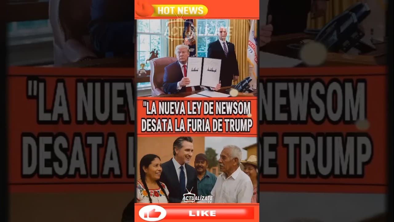 Newsom firma una ley clave para inmigrantes y desata la ira política de Trump