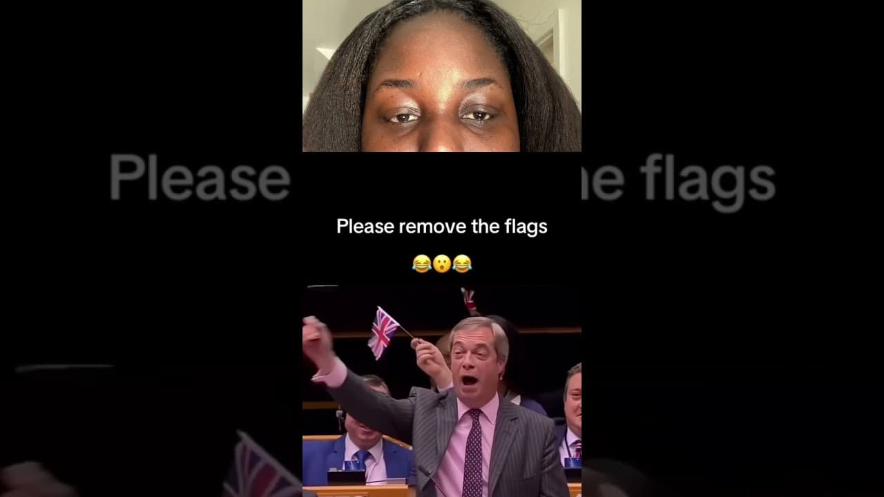Please remove the flags #nigelfarage #ukpolitics #uknews #ukimmigration2025