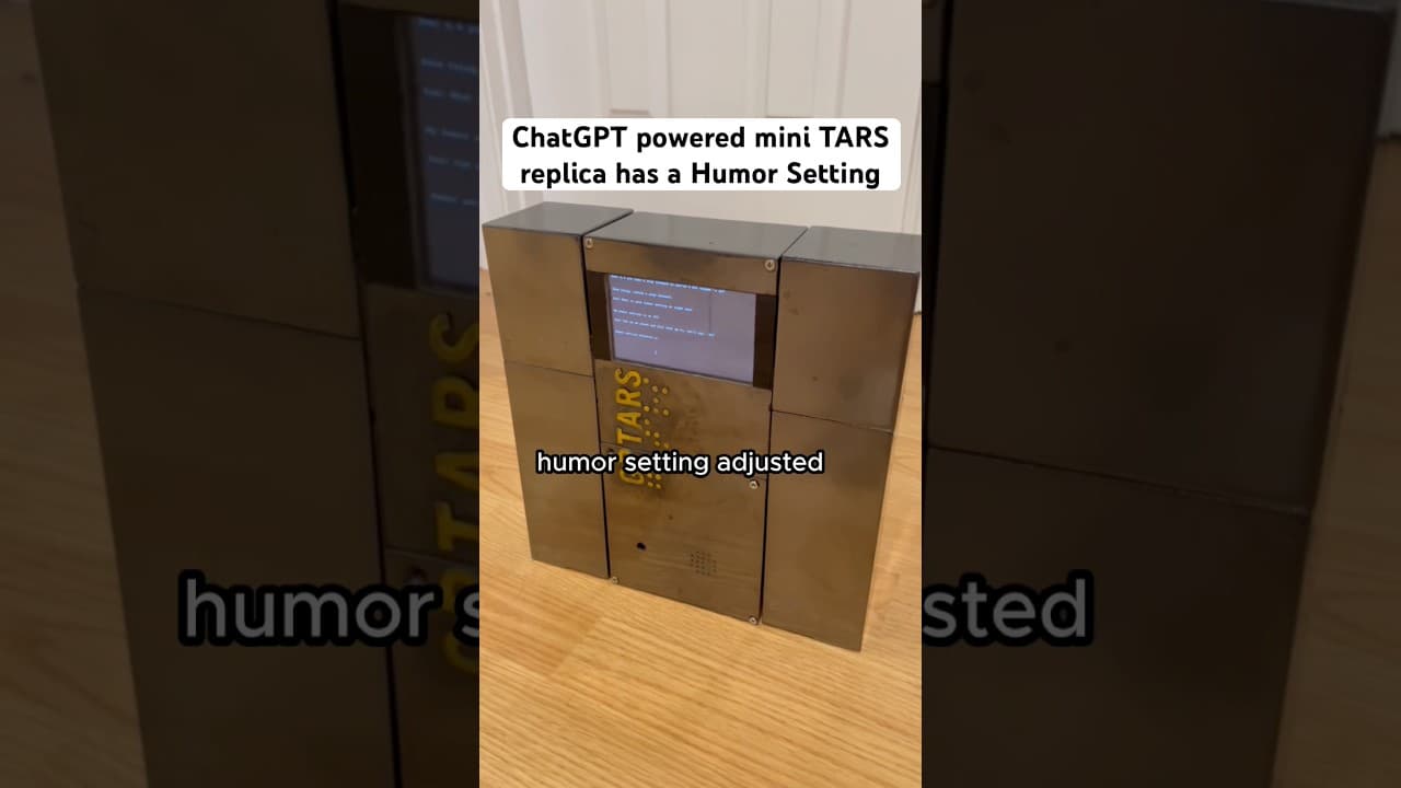 ChatGPT powered mini TARS Humor Setting