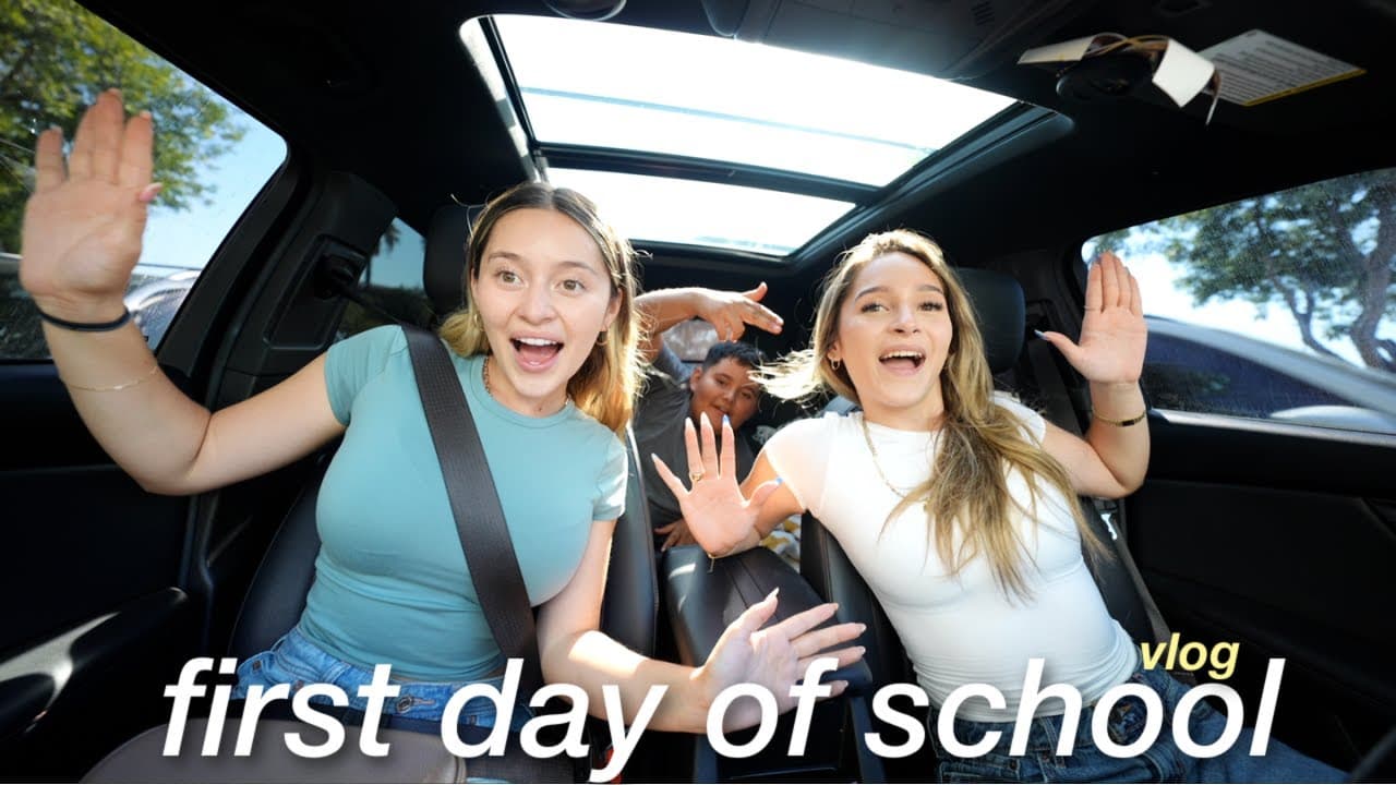 FIRST DAY OF SCHOOL VLOG... | driving to school + BTS supplies shopping