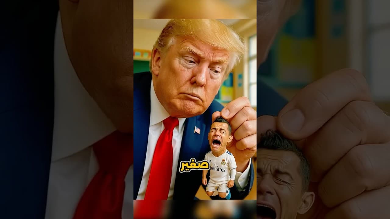 رونالدو في تحدي اقصر شخص في العالم😱😂#shorts #ronaldo