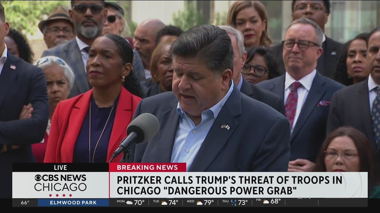 Illinois Gov. JB Pritzker tells Trump: "Do not come to Chicago"