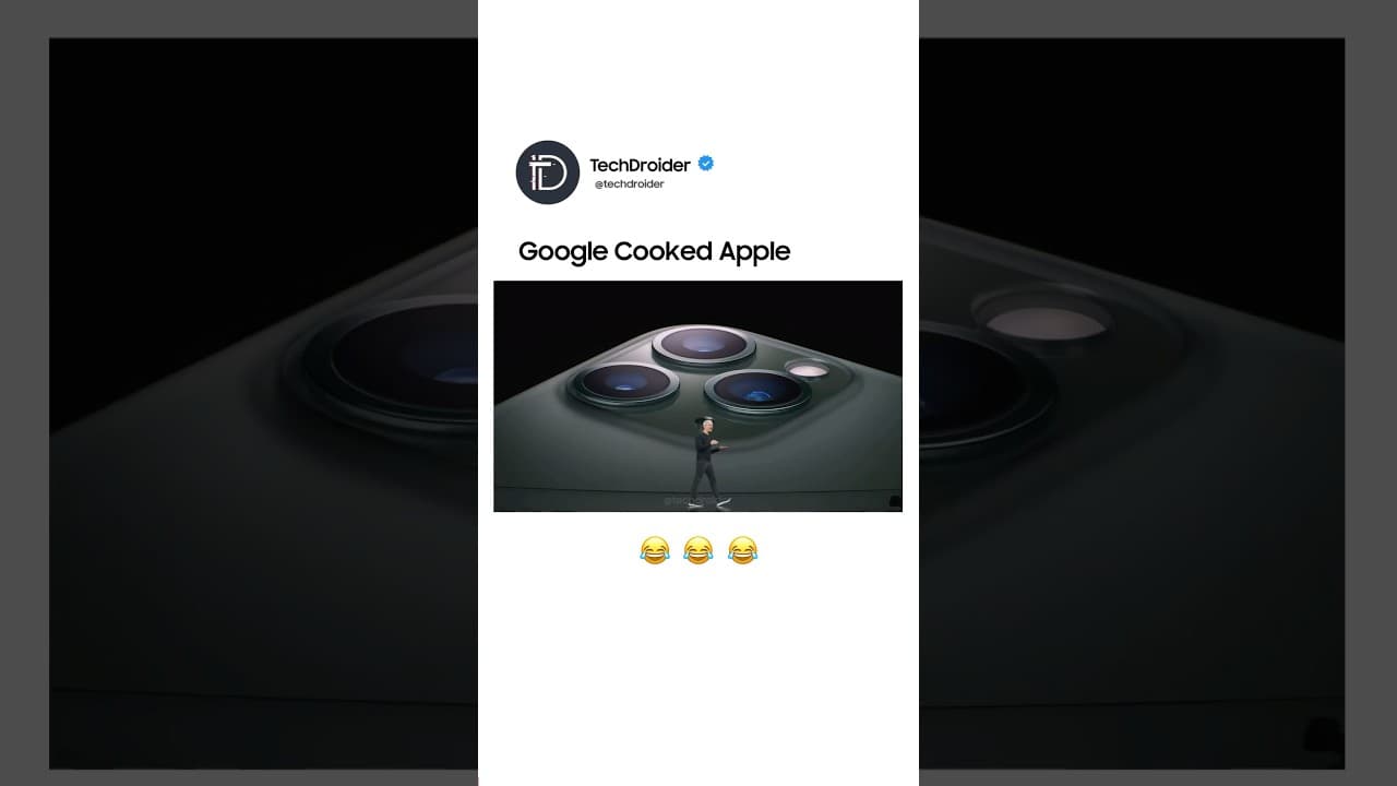 Google Roasted Apple 😂😂😂