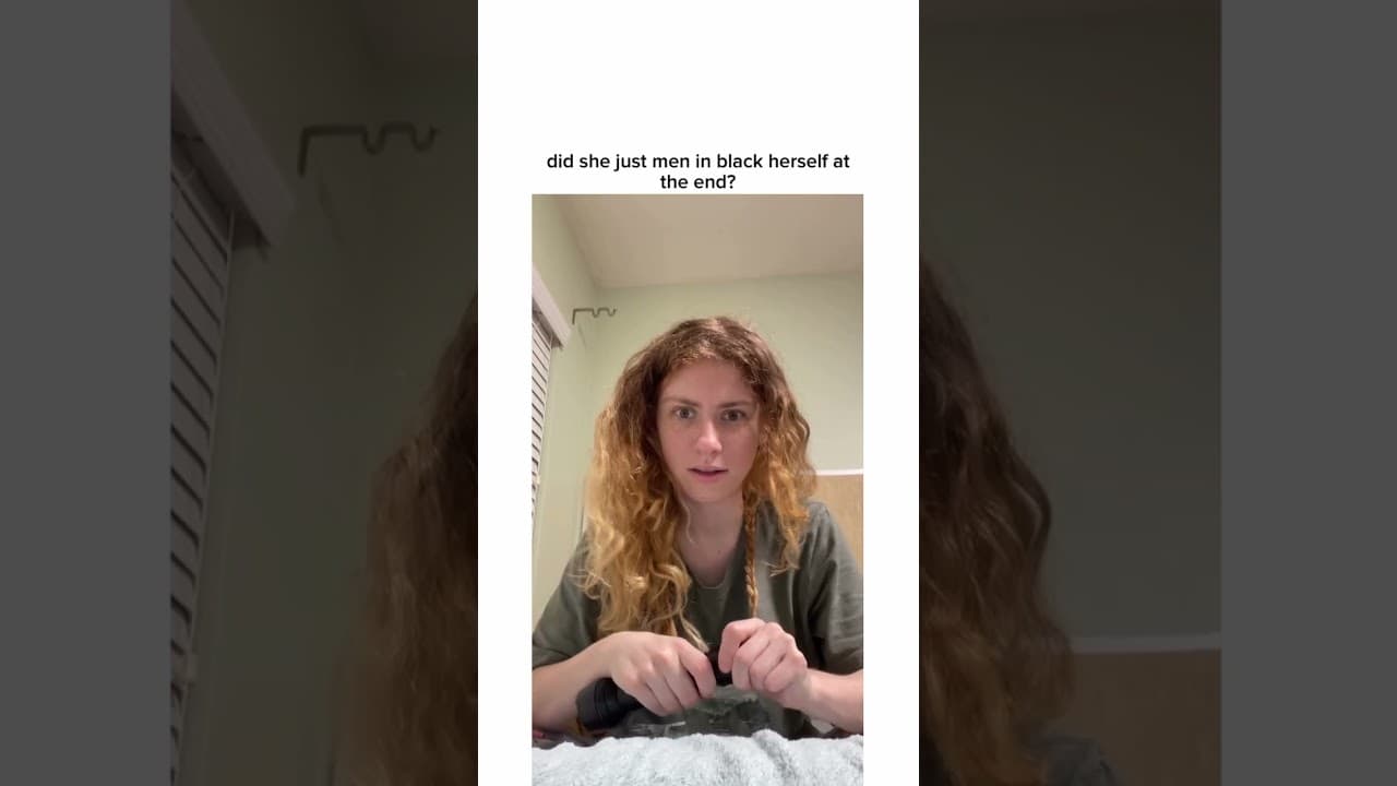 did she just Men in Black herself at the end? 🕶️✨