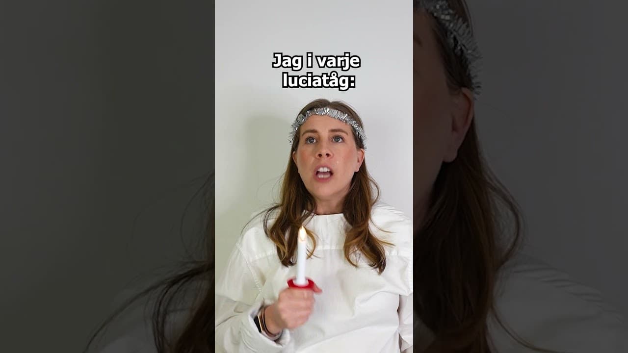 Är det bara jag som alltid gör fel på dessa uppträdanden? 😂 #humor  #luciatåg #jul  #lucia