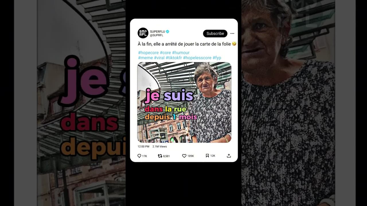 À la fin, elle a arrêté de jouer la carte de la folie 🤣