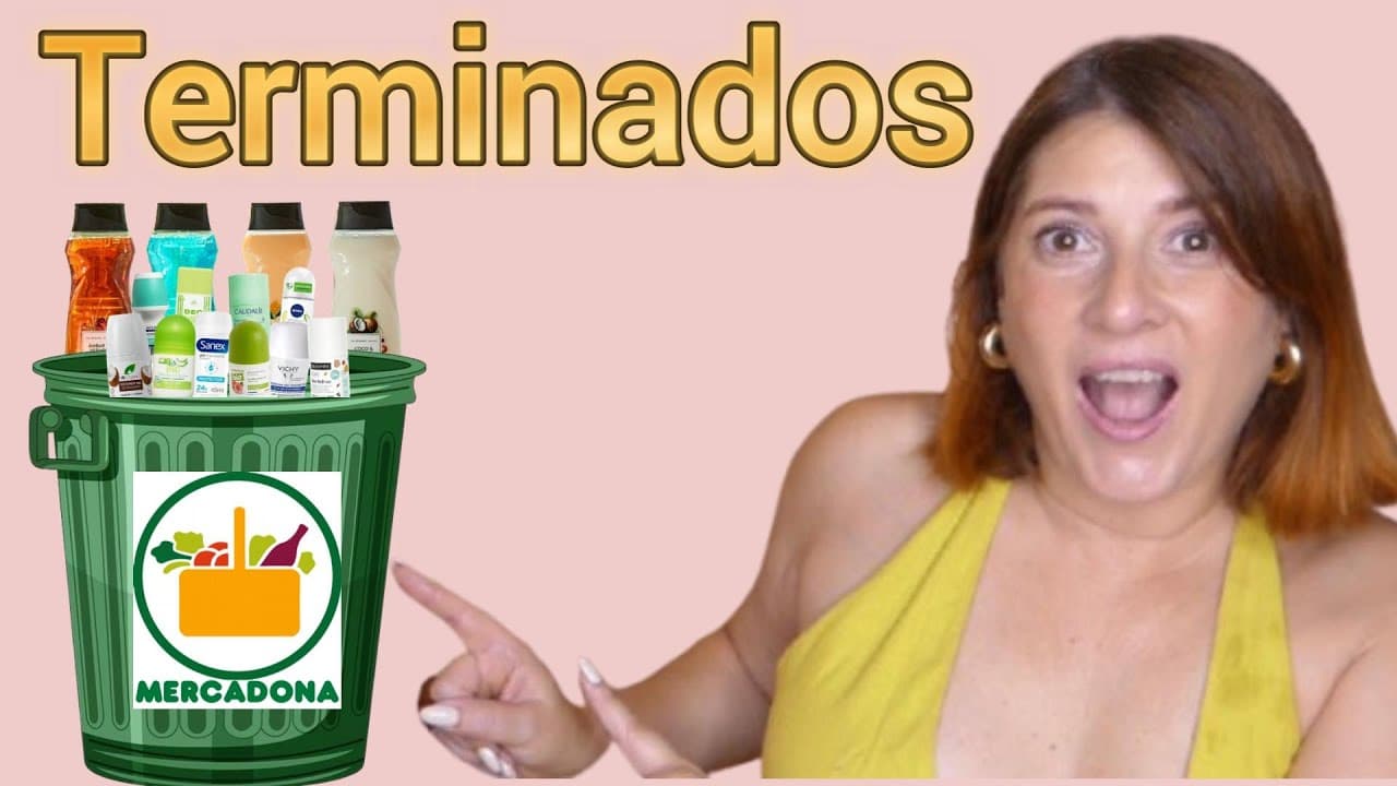 🗑️Muchos PRODUCTOS TERMINADOS 90% de MERCADONA/ muchos desodorantes 🍶