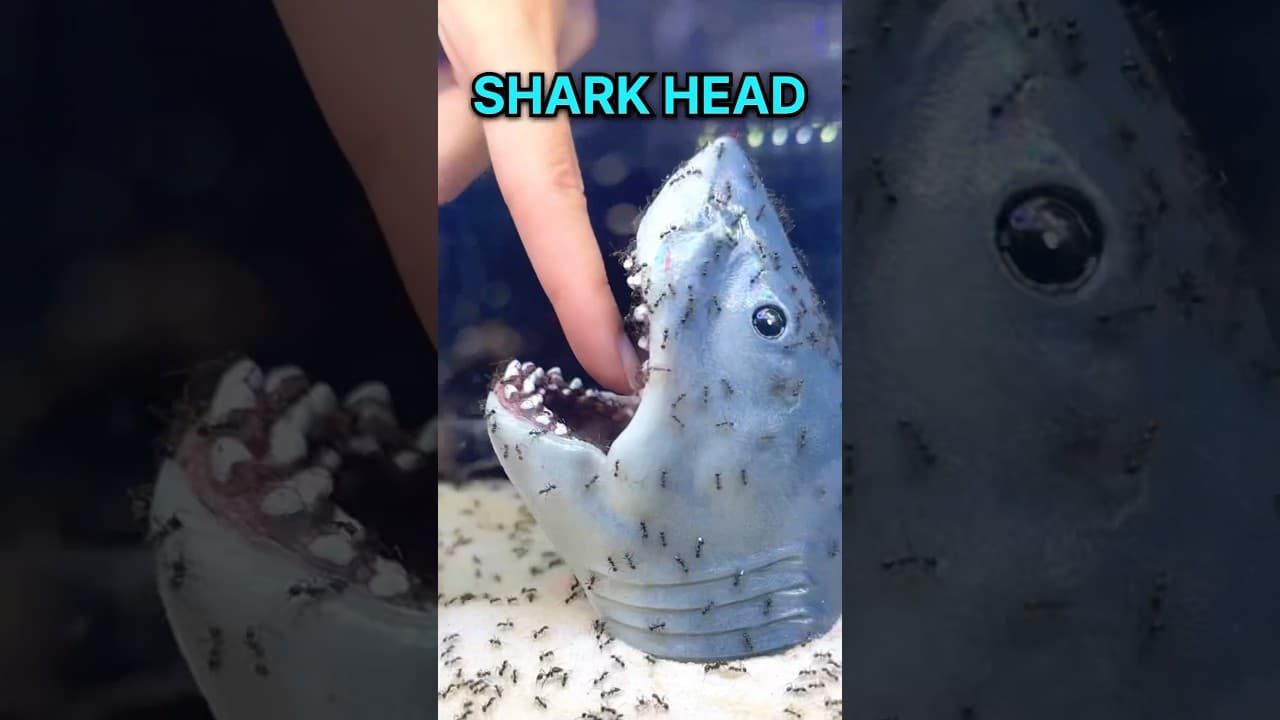 ANTS VS SHARK HEAD!!
