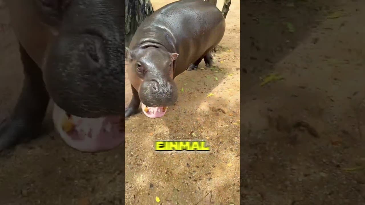 So wurde er von den Nilpferden als Freund akzeptiert 💚