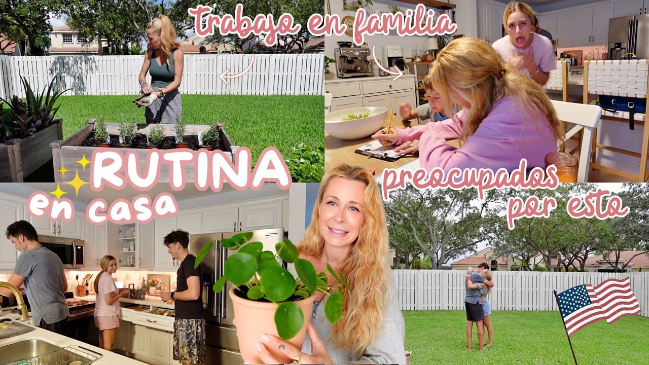 🇺🇸 Estamos PREOCUPADOS ☹️ Trabajando en el JARDÍN + Su primera clase de PSICOLOGÍA 😍 FLORIDA VLOG