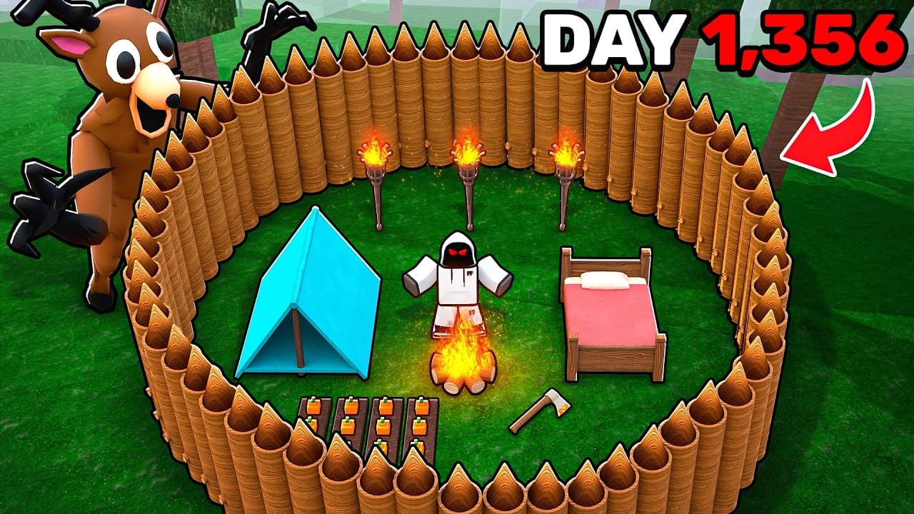 I Built the SAFEST AFK Base in 99 Nights in the Forest!