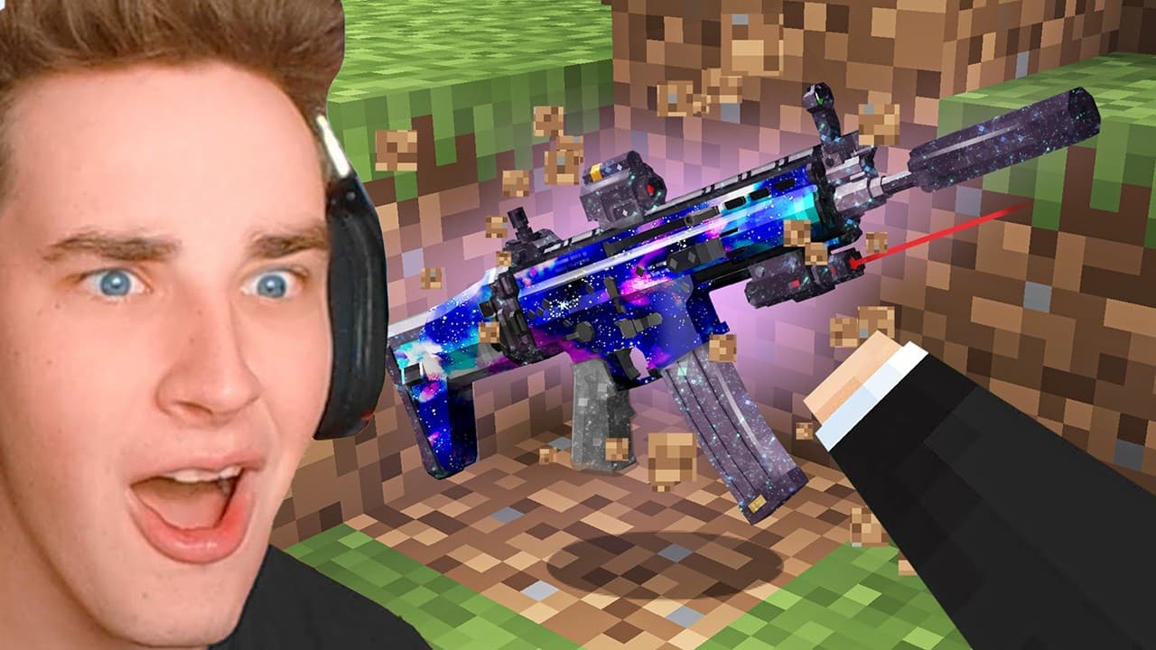 Minecraft, But Every Drop is a Gun...