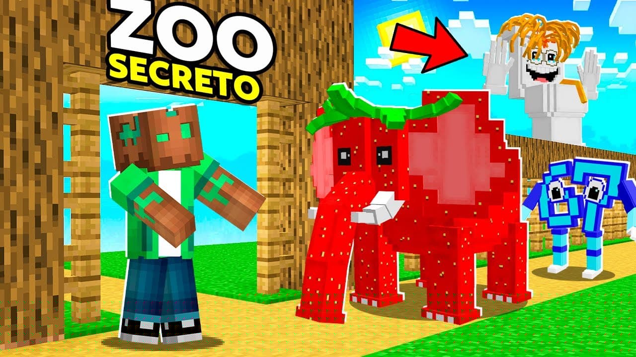 Construí un ZOO de BRAINROTS SECRETOS en Minecraft!