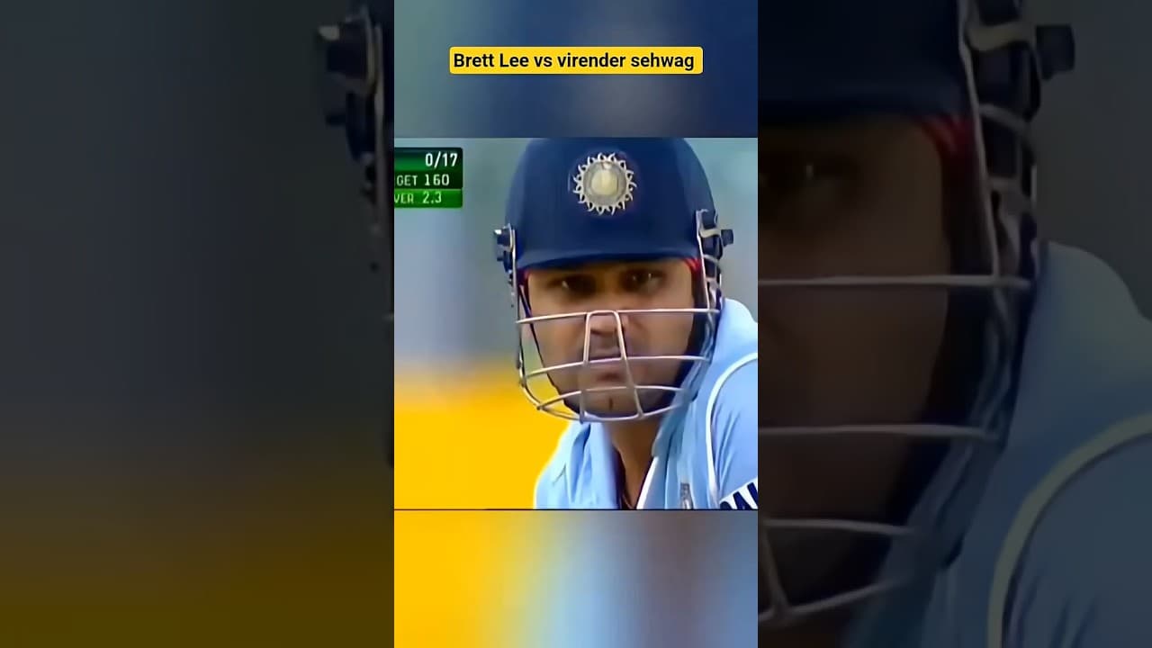 #cricket #cricketshorts#brettlee fastest #yorker vs sehwag