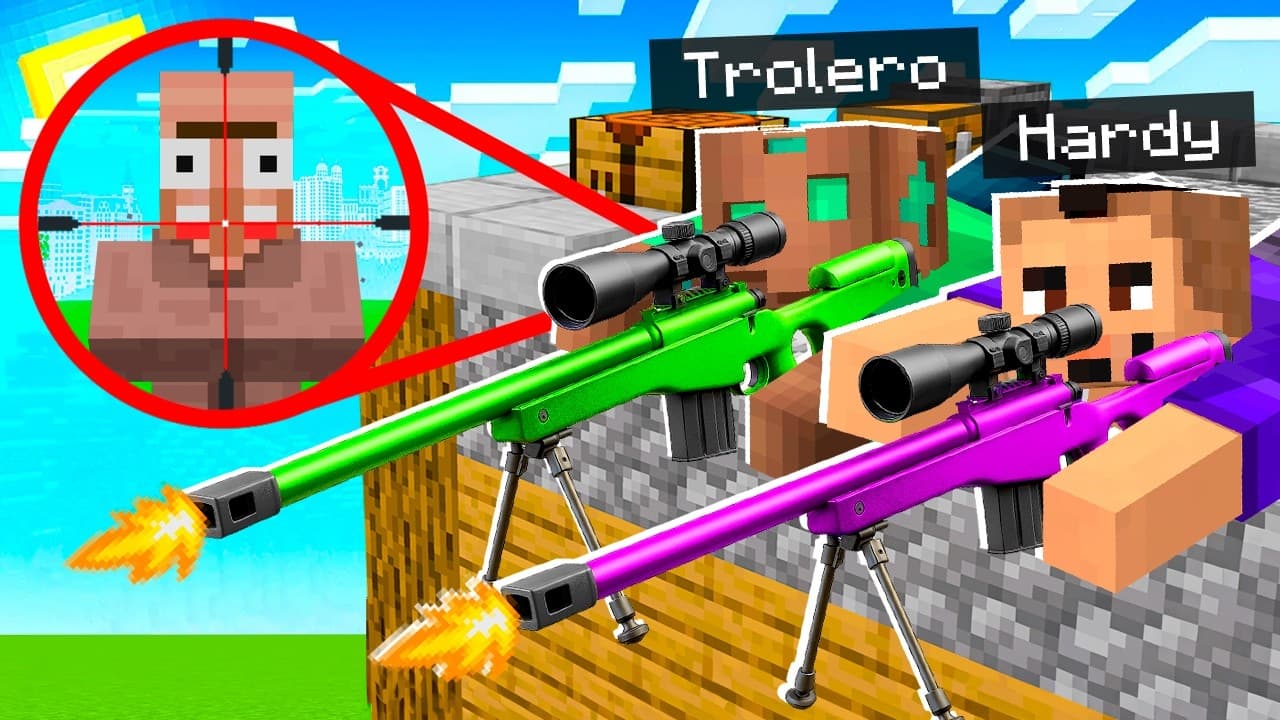 Me Convertí en un FRANCOTIRADOR SECRETO en Minecraft!