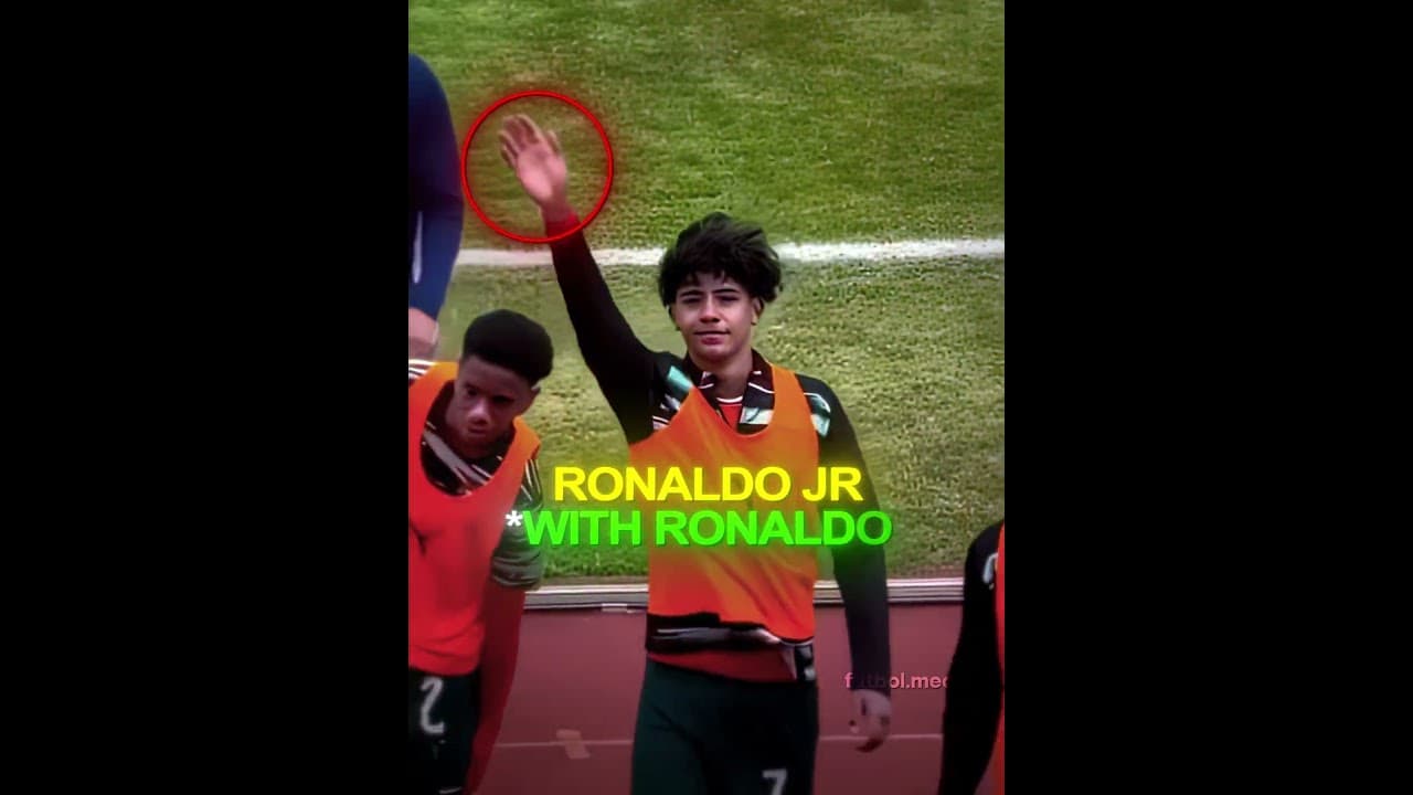 Ronaldo Jr With Ronaldo.. 😮‍💨