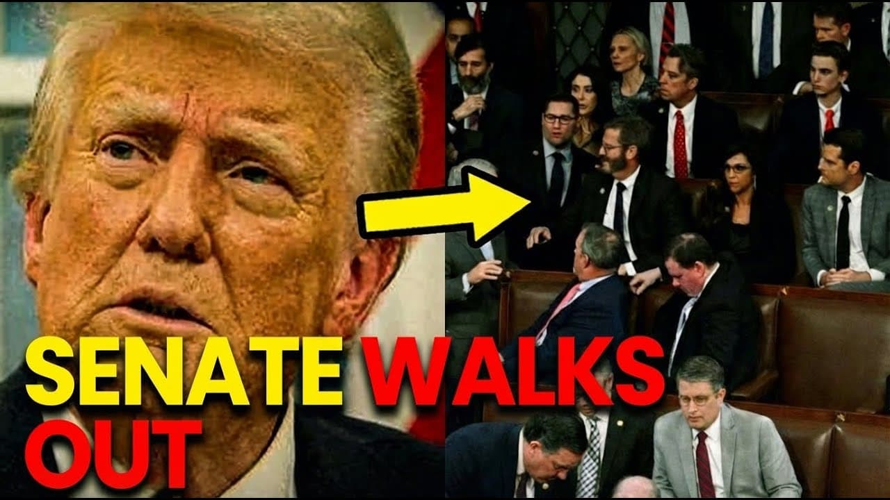 TRUMP CAUGHT OFF GUARD AS SENATE WALKOUT STUNS CAPITOL