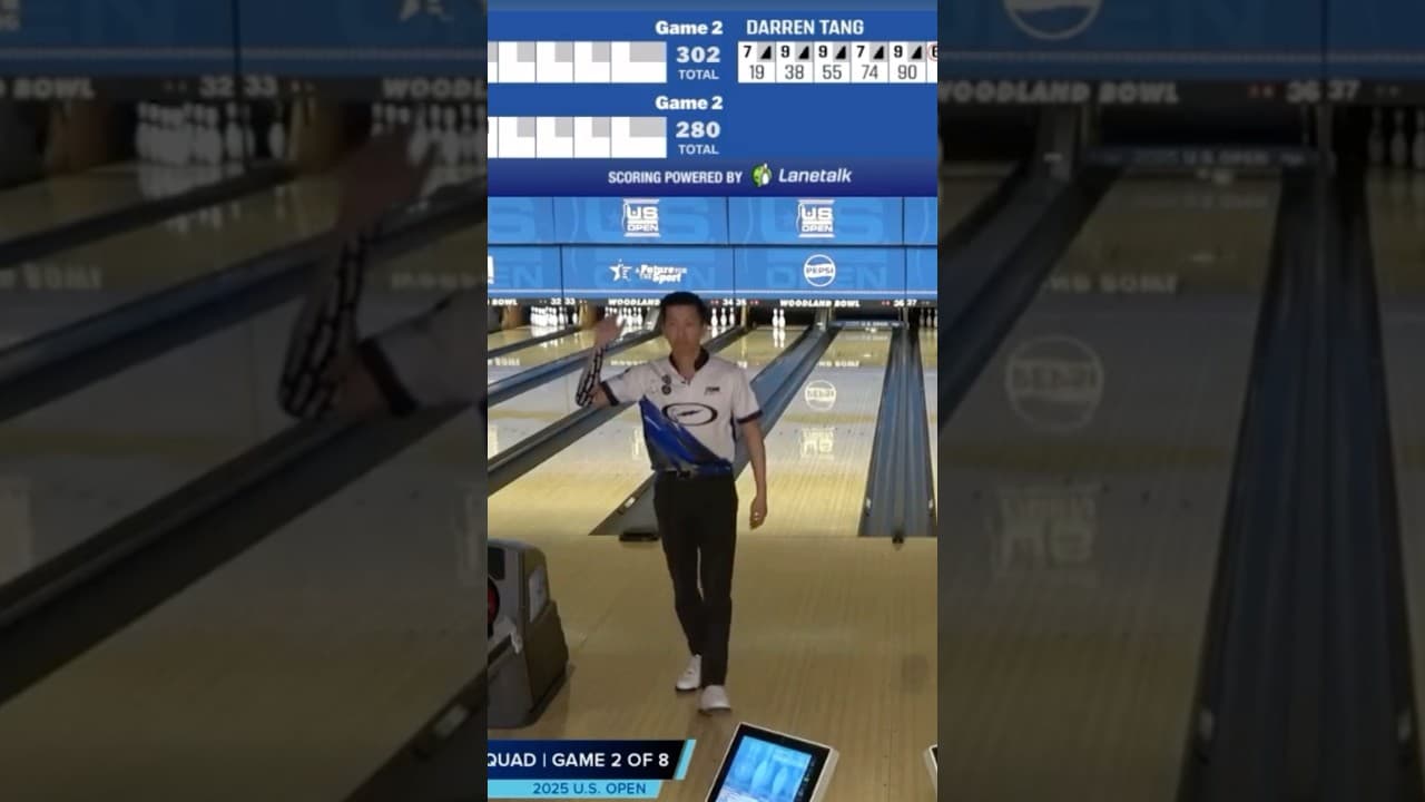 The last tournament I bowled 1-handed 😂 #usopen