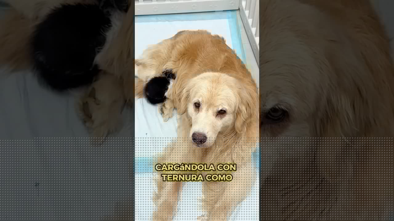 A dog steals kittens and ignores her own puppies #animals #Friendship #Us #dog #cat