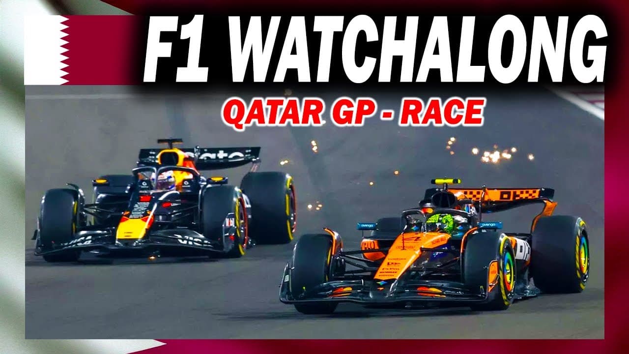 🔴 F1 Watchalong - QATAR GP - RACE - with Commentary & Live Timings