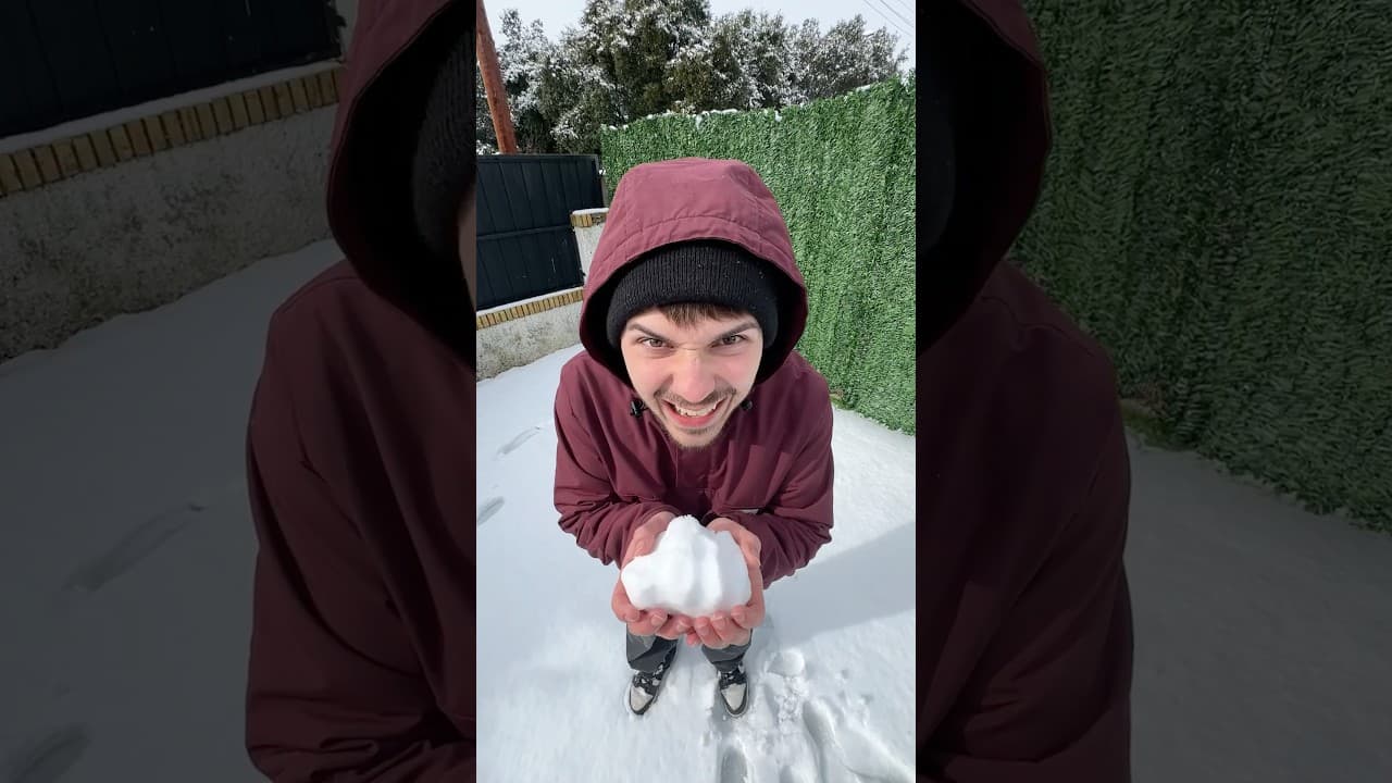 Cuando Juegas con la NIEVE❄️⚠️#comedia