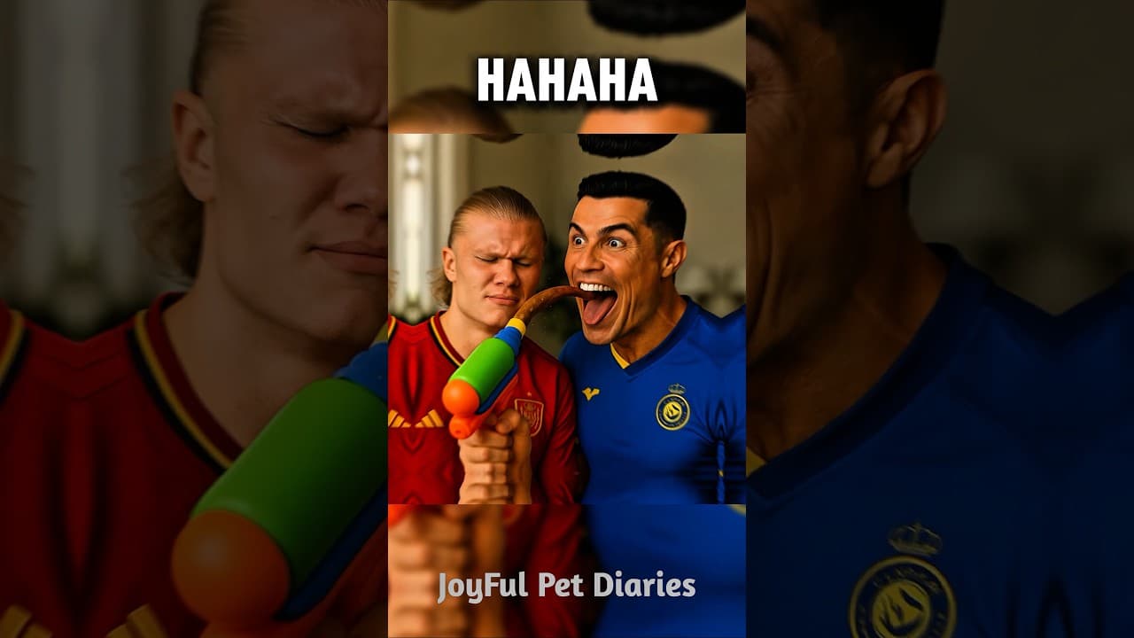 Why Ronaldo Sprayed a Water Gun Into His Own Mouth 🔫⚡