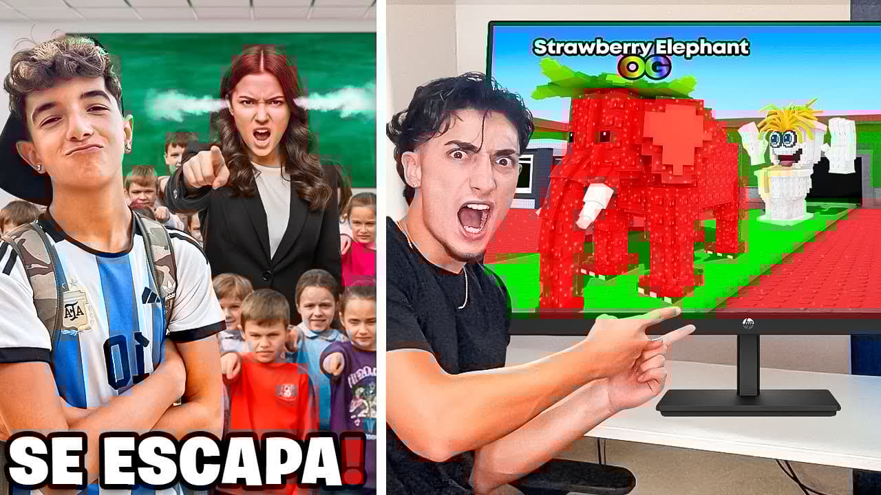 MI HERMANO SE ESCAPÓ del COLEGIO para jugar STEAL A BRAINROT!