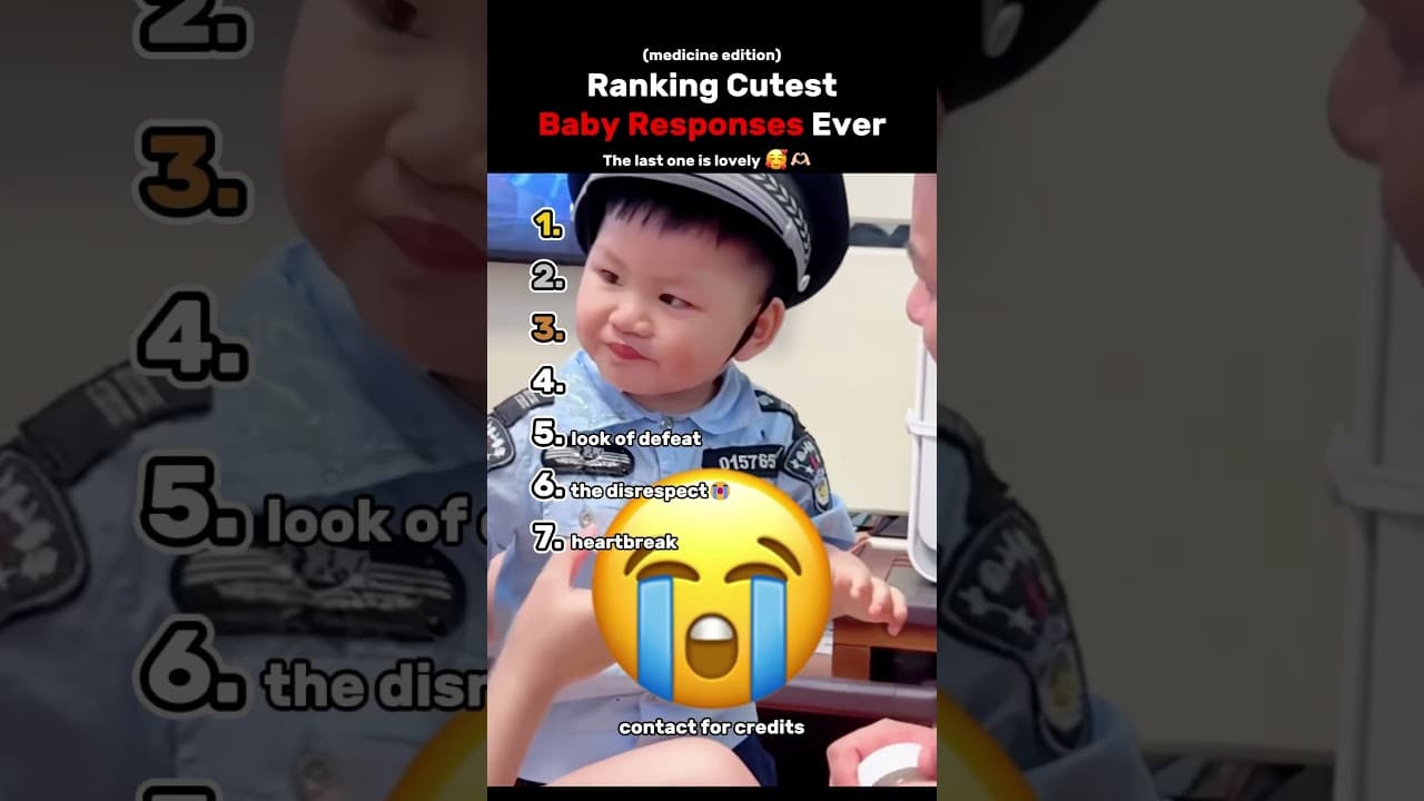 Ranking The Top 7 Cutest Baby Responses Ever (Medicine Edition)