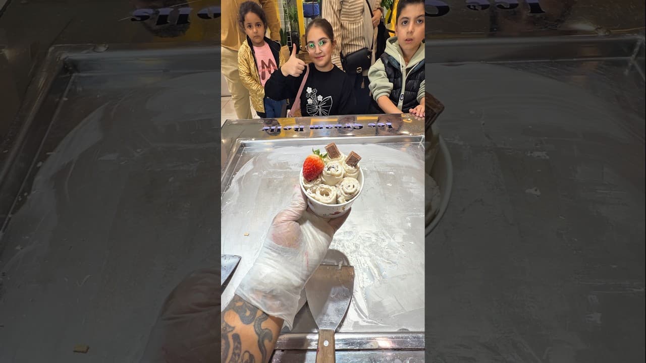 Smooth, Clean, Perfect… Ice Roll!#icecreamrolls #satisfying #asmrvideo #oddlysatisfying #foodart