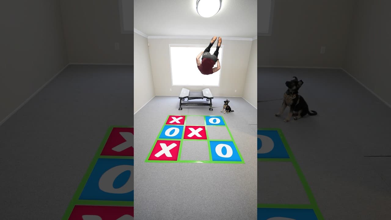 Parkour Tic Tac Toe + Puppy 🐶