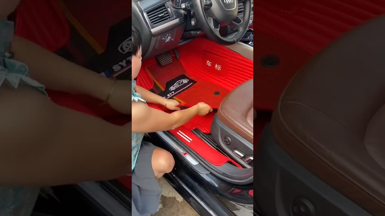 Maman a sali la voiture, mais elle est redevenue brillante grâce aux tapis magiques 🤯😍!! #shorts