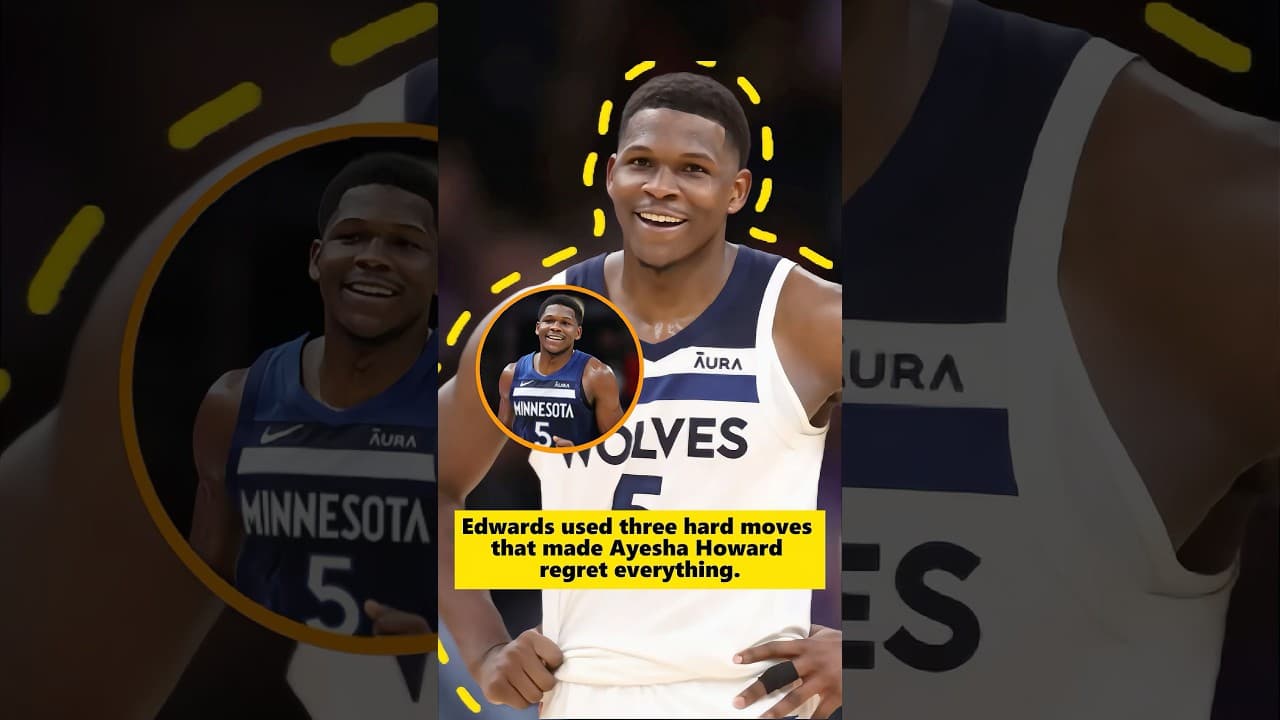 Edwards used three hard moves that made AyeshaHoward regret everything. #nba #basketballplayer #fyp