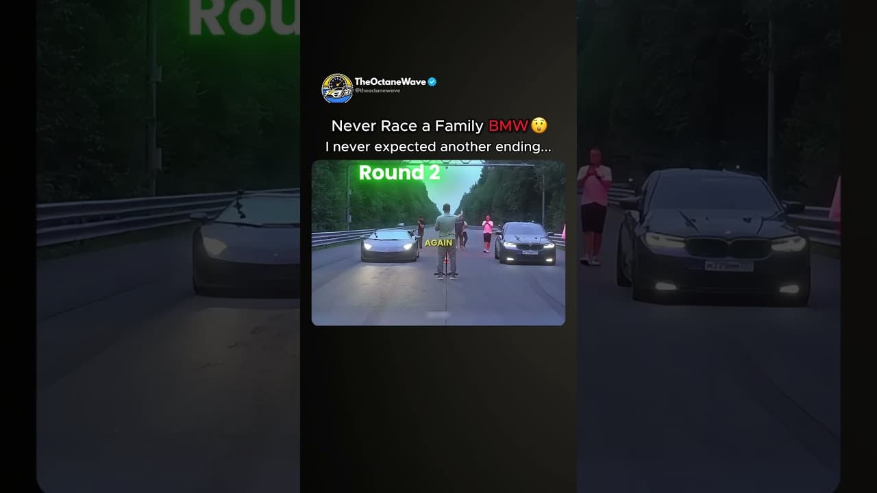 Never Race a Family BMW😱 #dragrace #bmw