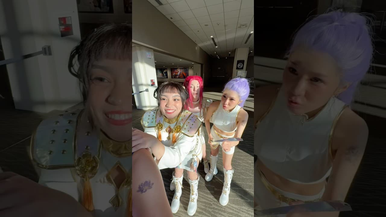MYSTERY VS HUNTRX - RED LIGHT GREEN LIGHT #kpopdemonhunters #cosplay