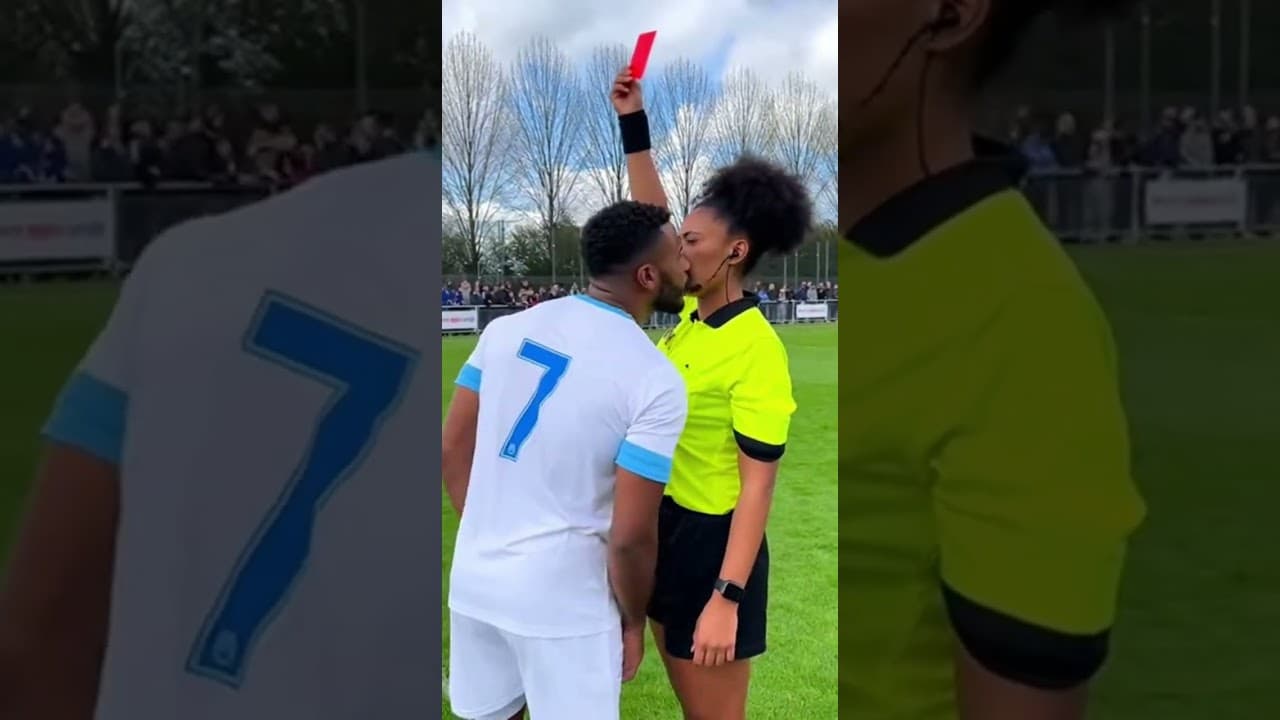 A red card nobody will forget🫣#FootballMoment #RedCardFunny#LiveReaction #StadiumLife #ViralFootball