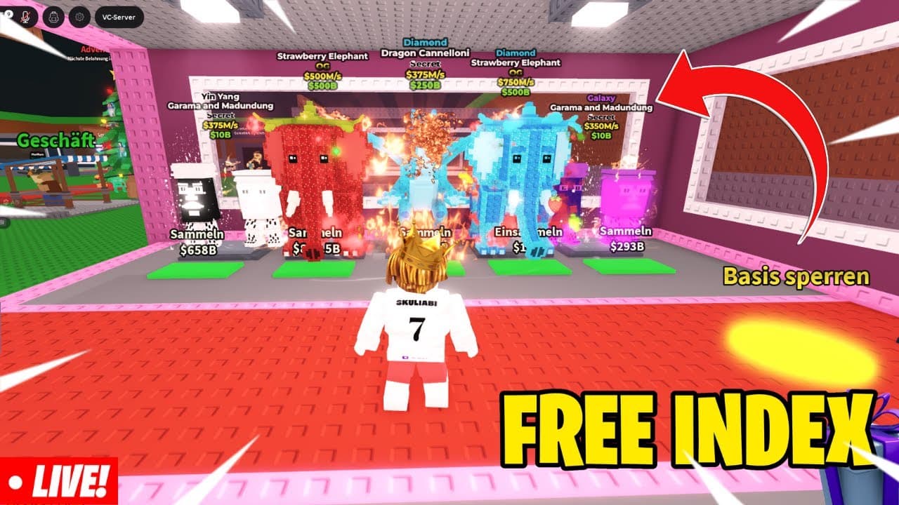 STRAWBERRY ELEPHANT & DRAGON CANNELONI GRATIS INDEX STEAL A BRAINROT (Portrait)