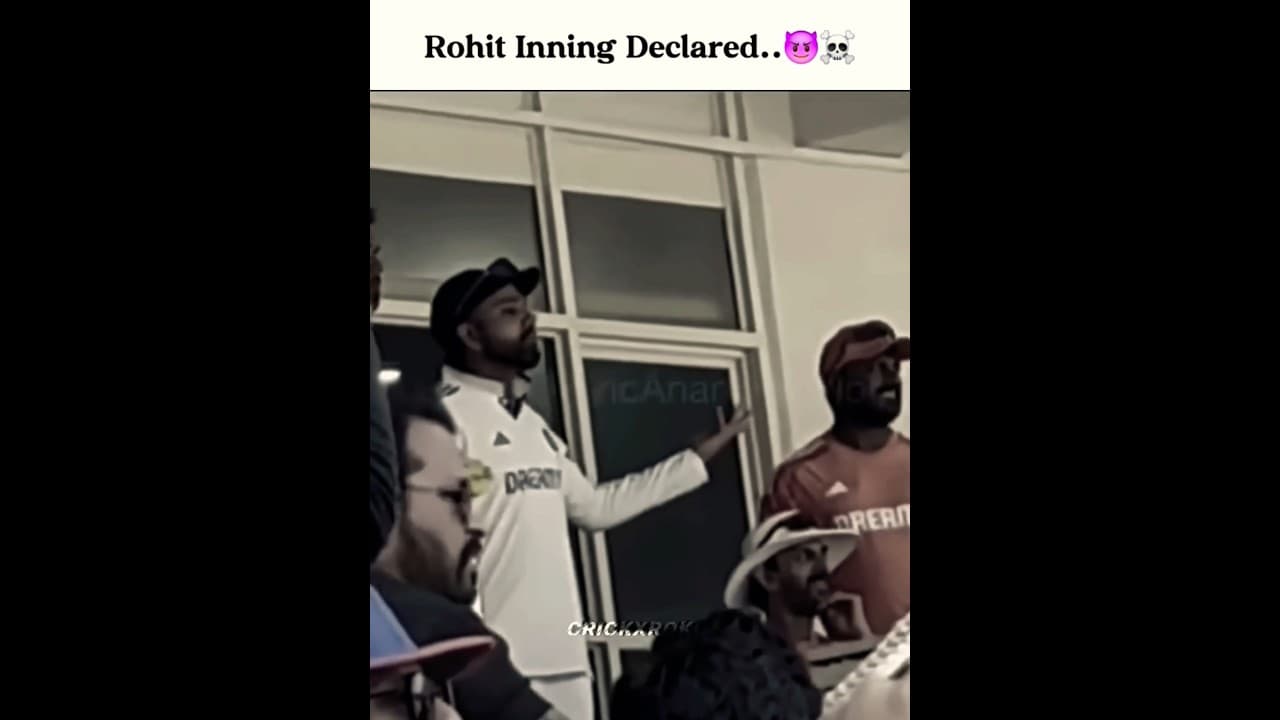 ""Gill vs Rohit, Declaring Inning..😍☠️😈" #cricket #india