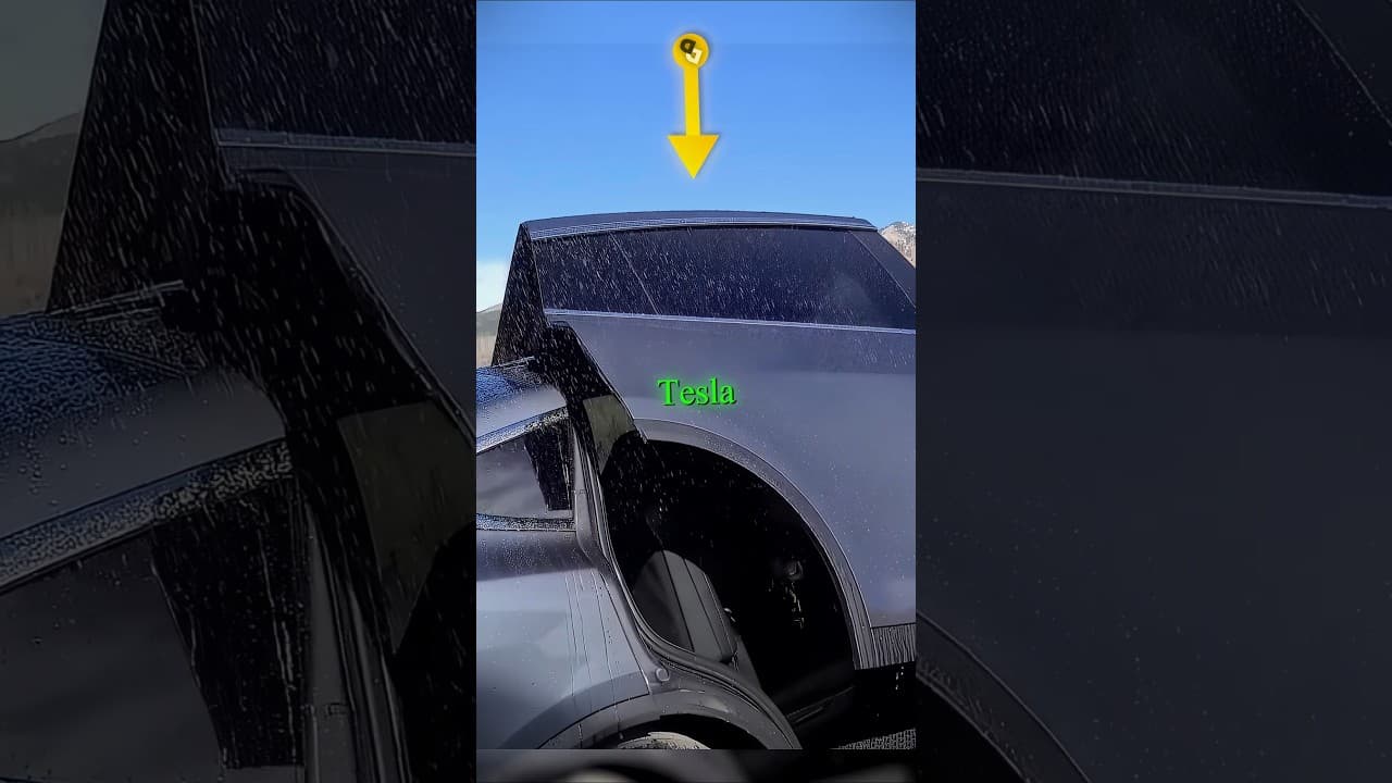 Never Open Tesla Doors in RAIN
