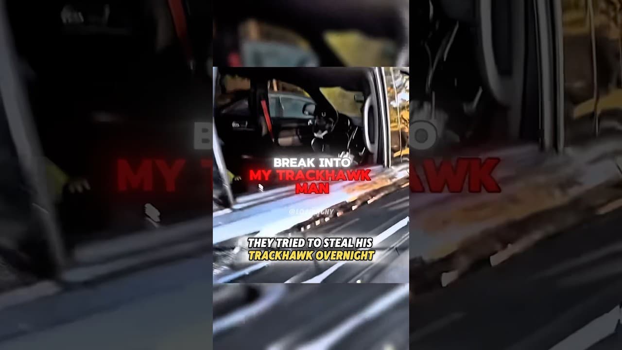 THEY TRIED TO STEAL HIS TRACKHAWK!
