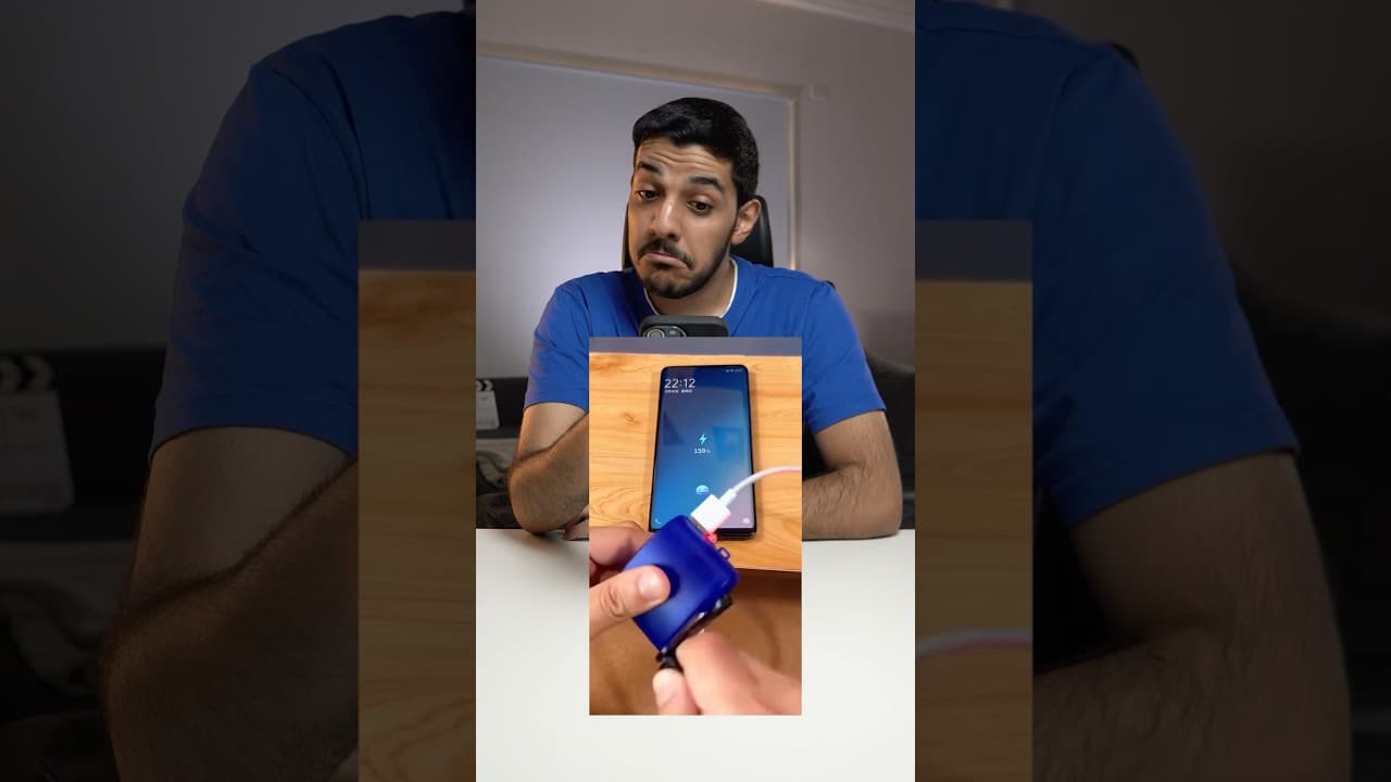شاحن يشحن الجوال باليد!🤨🔋