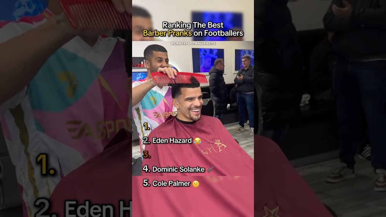 Ranking The Best Barber Pranks on Footballers 😂💈