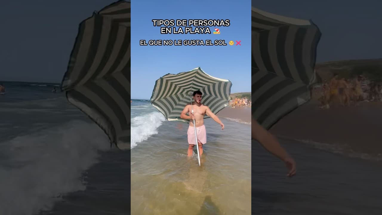 TIPOS DE PERSONAS EN LA PLAYA 🏖️ #shorts #humor #comedia