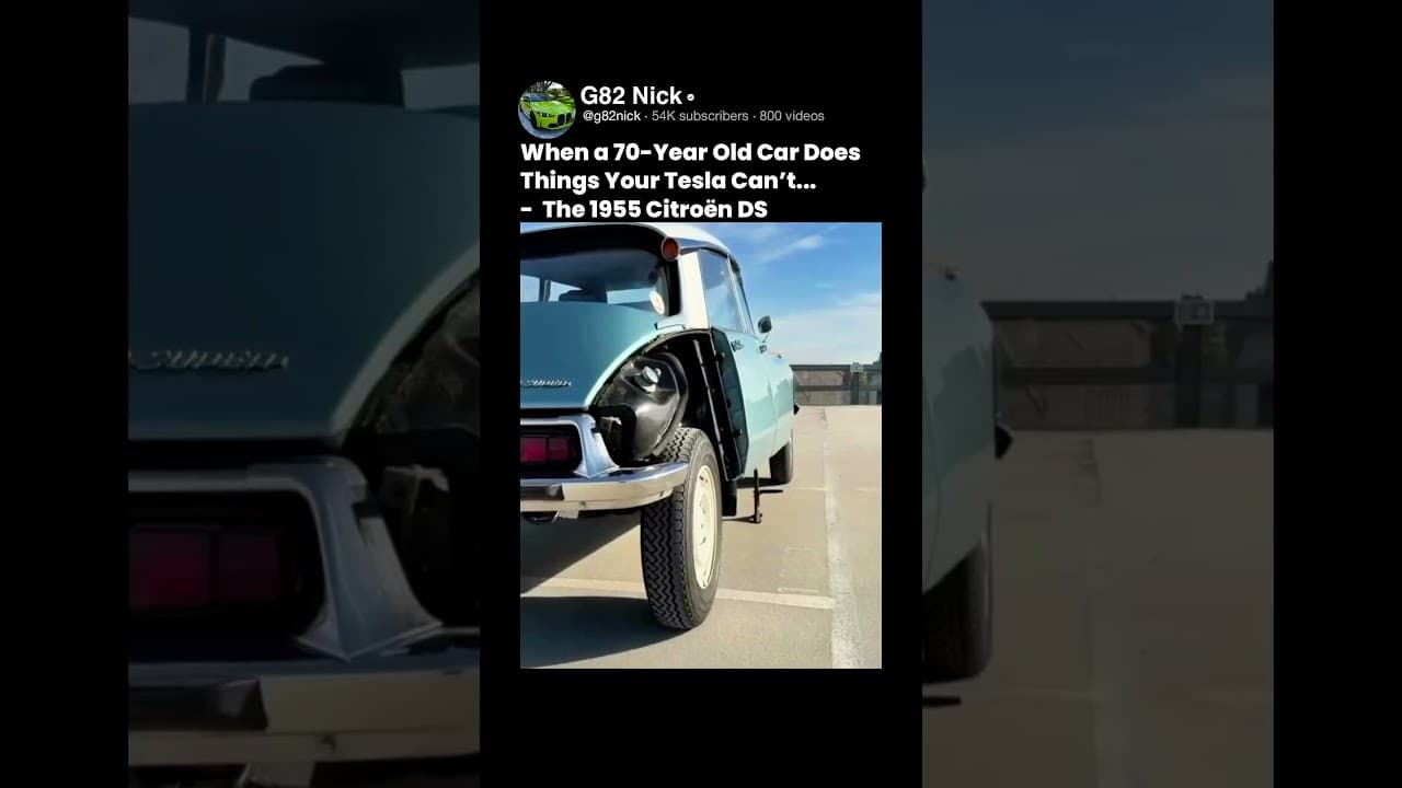 When a 70-Year Old Car Does Things Your Tesla Can't... - The 1955 Citroën DS