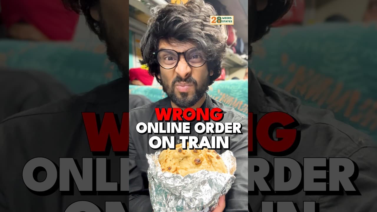 My Online Dinner Order Went Wrong On A Train 🚆 #28weeks28states