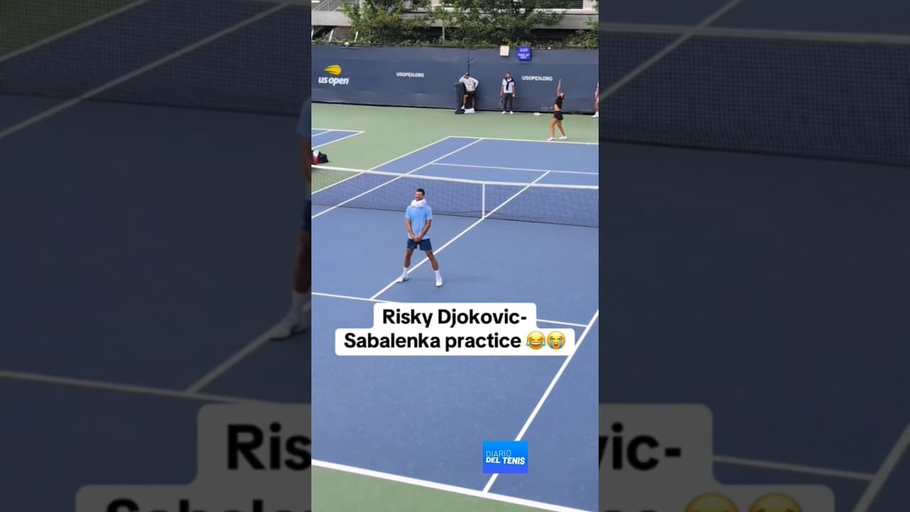 ¡Wow! Aryna Sabalenka 🇧🇾 y Novak Djokovic 🇷🇸 se reencuentran en el US OPEN. ¡Cracks!