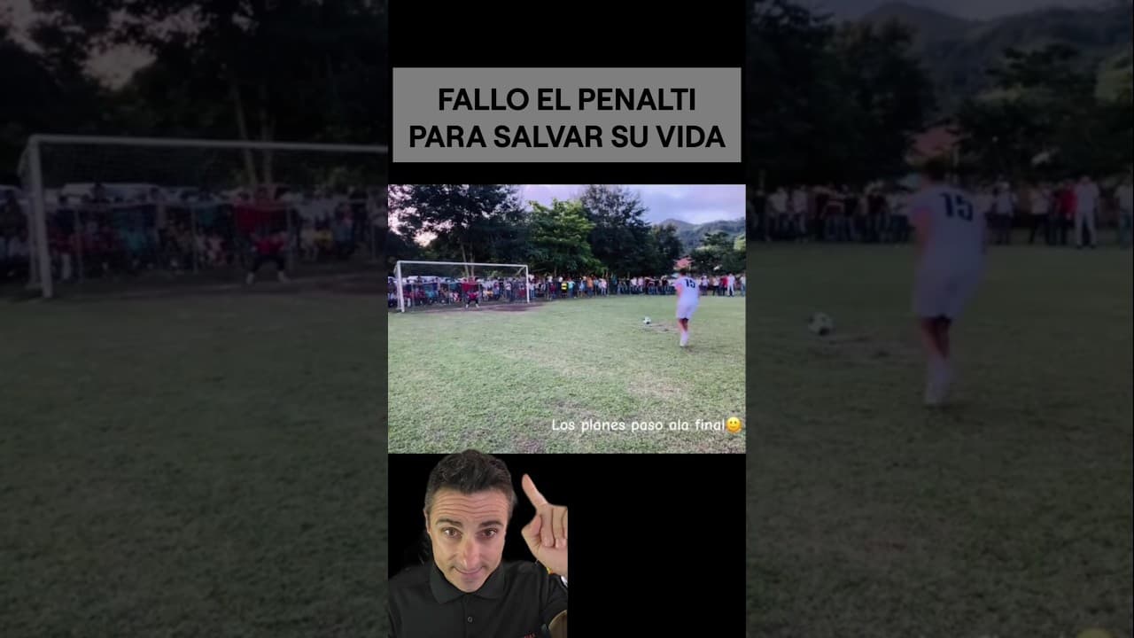 Falló el penalti para salvar su vida.#supervivencia #sabiasque #curiosidades