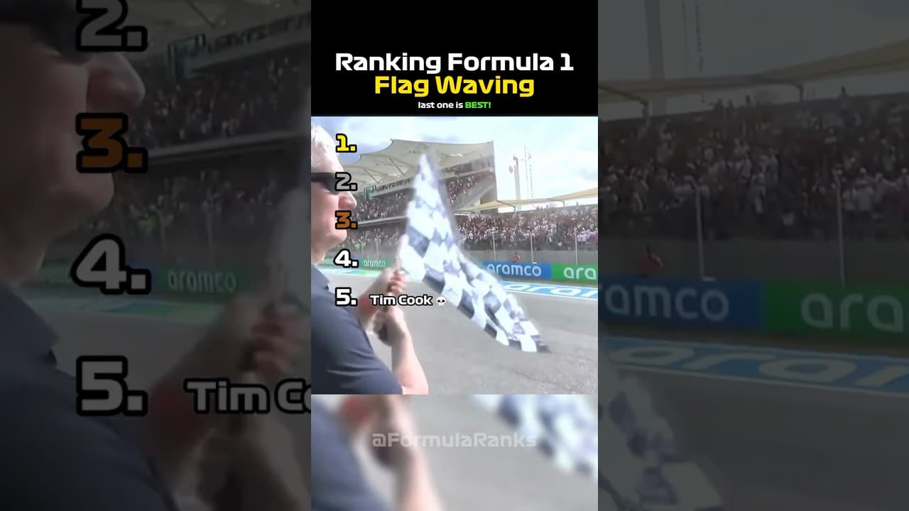 Ranking Formula 1 Flag Waving! 👀🏁