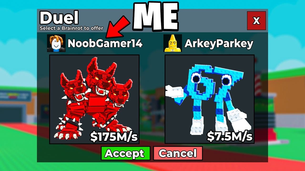 Trolling My Friend As a FAKE NOOB in Duels (Steal a Brainrot)