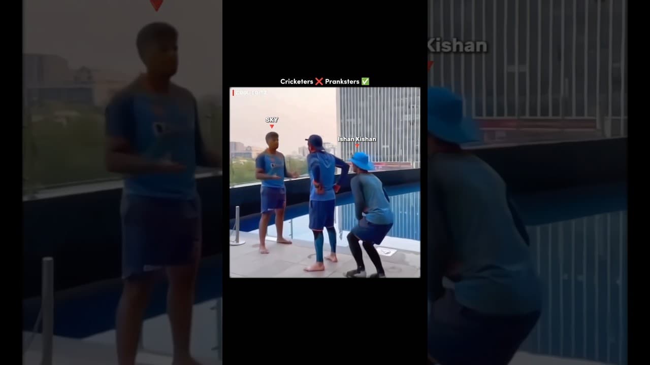 Cricketers ❌ Pranksters ✅🤣 #shorts #cricket #funny