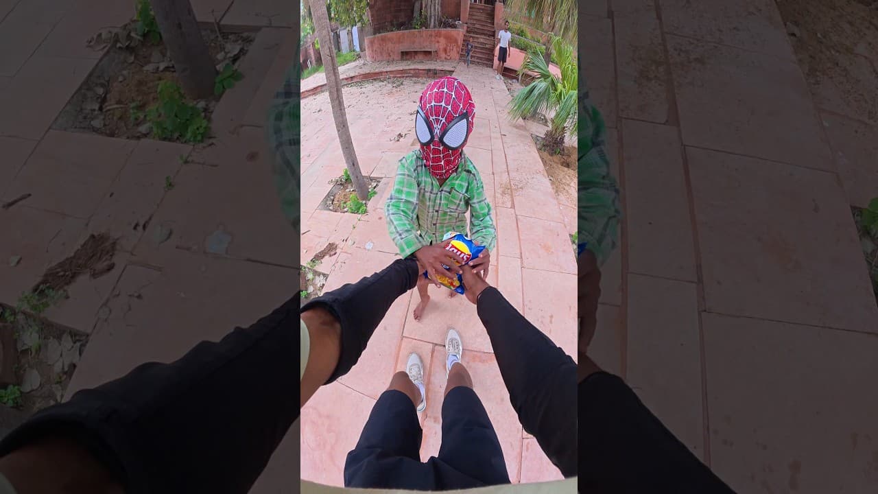 Spiderman Crying For Chips 😭#rishabhfreerun#parkour#jodhpur#india#spiderman#chips#crying#shorts